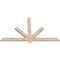 Ekena Millwork Kennewick Smooth Timber Gable Bracket, Douglas Fir, 60"W x 35"H x 1 1/2"D x 3 1/2"F, 14/12 Pitch GBW060X35X0204KEN00SDF - alternate 2